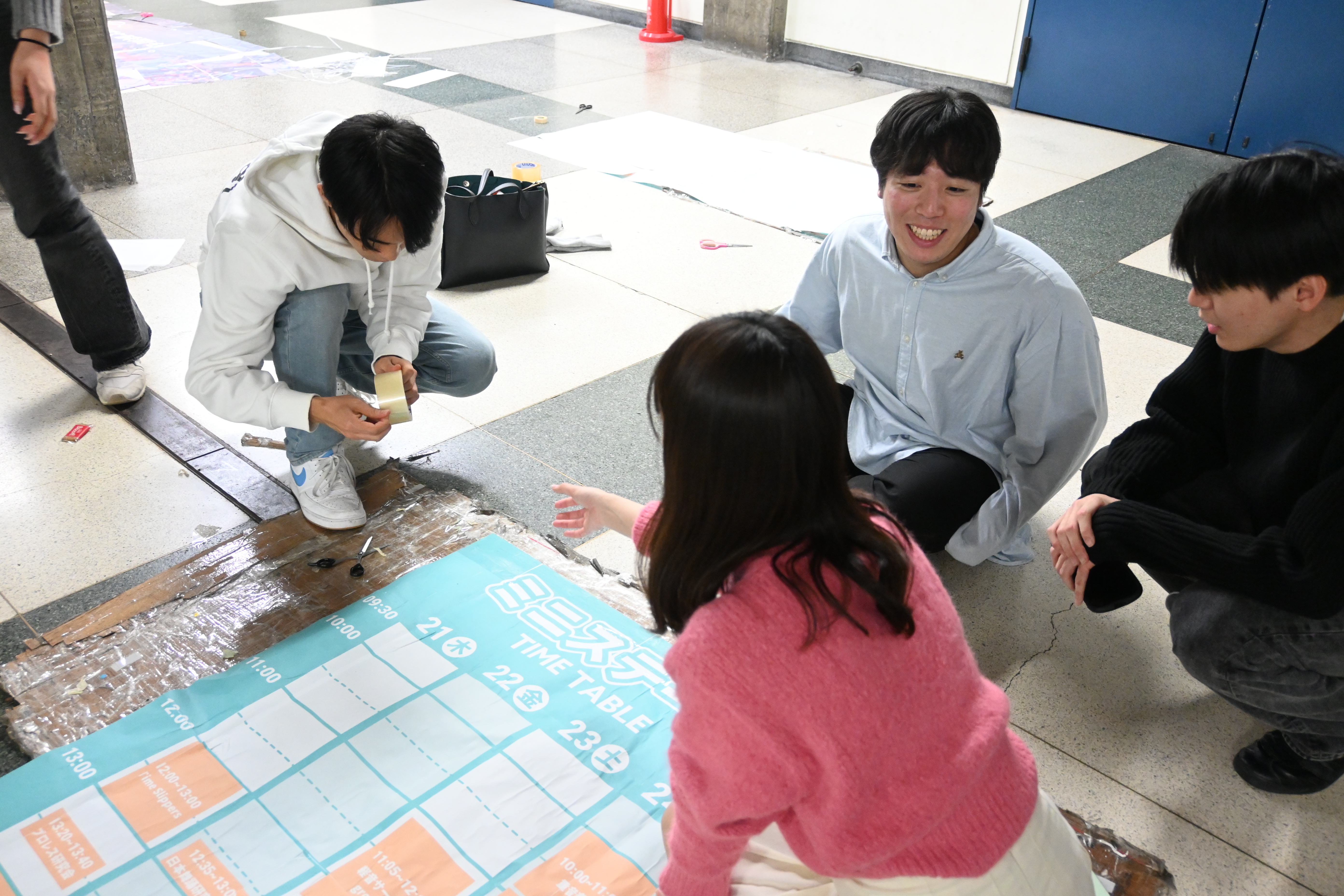 三田祭準備期間